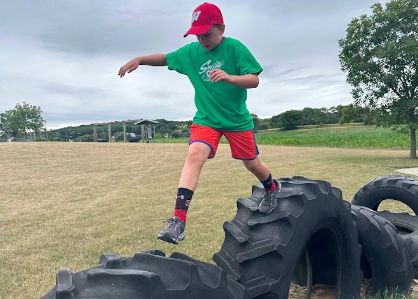camp running on tires